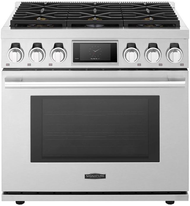 Signature Kitchen Suite 36" Stainless Steel Pro Style Gas Range-0