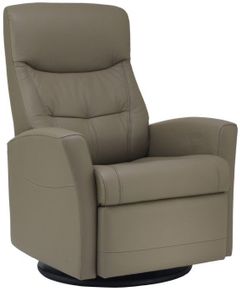 Fjords® Relax Oslo Stone Small Swivel Recliner