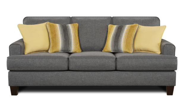 Fusion Furniture Maxwell Gray Living Room Sofa