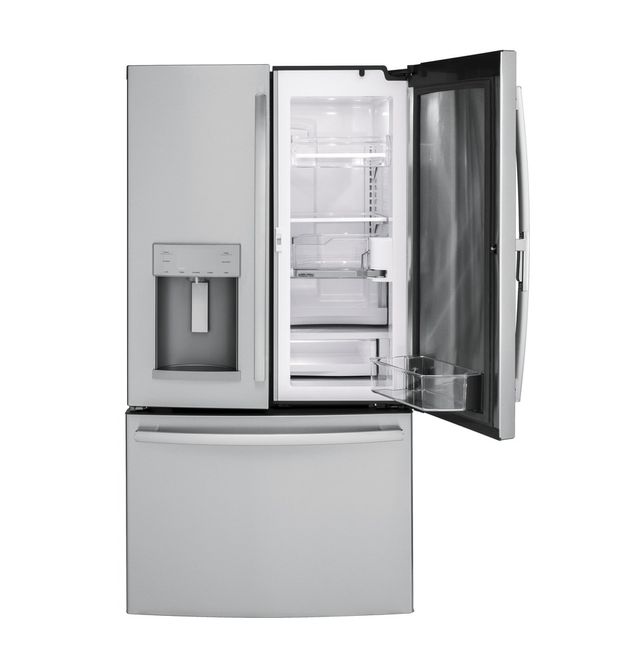 GE® 27.8 Cu. Ft. French Door Refrigerator-Black Stainless Steel 38
