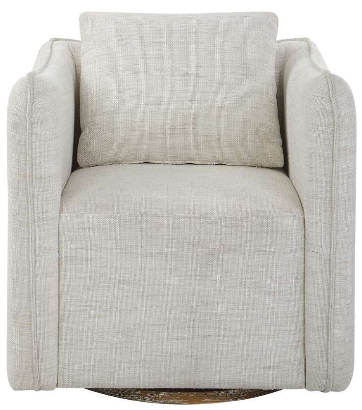 white swivel chair