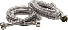 Marcone 5 Ft. Stainless Steel Hose Pack (2)