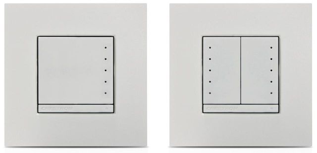 Crestron® In-Wall 2-Channel Switch-White