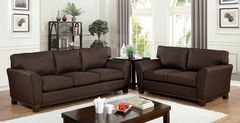 Furniture of America® Caldicot 2-Piece Brown Living Room Set