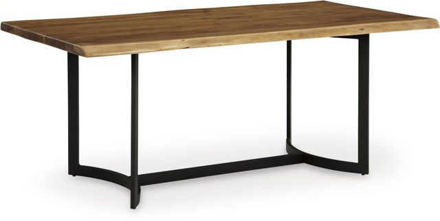 Signature Design by Ashley® Fortmaine Black/Brown Dining Table ...