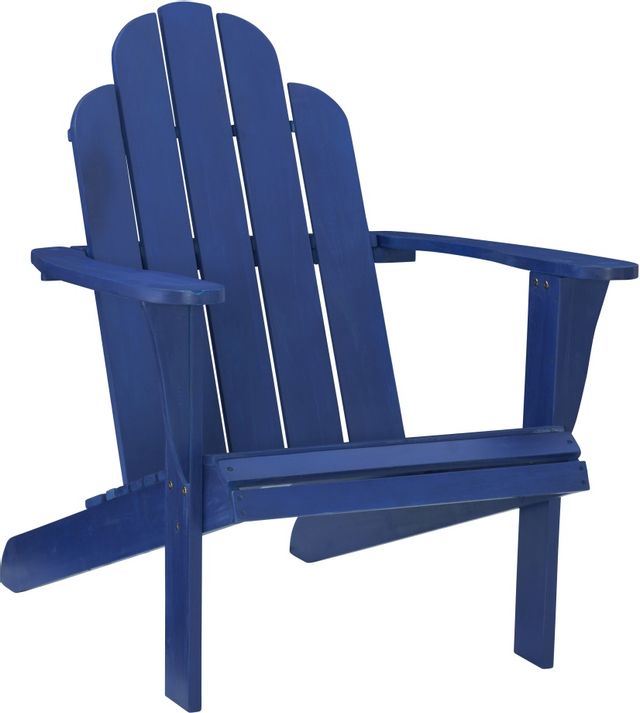Linon Adirondack Blue Outdoor Chair-0
