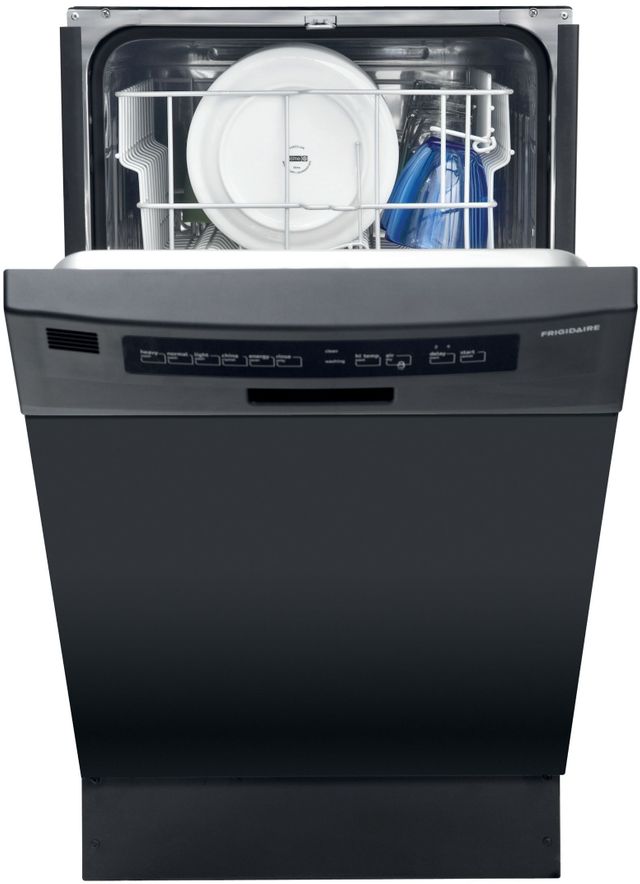 Frigidaire® 18" Black Front Control Built In Dishwasher-2