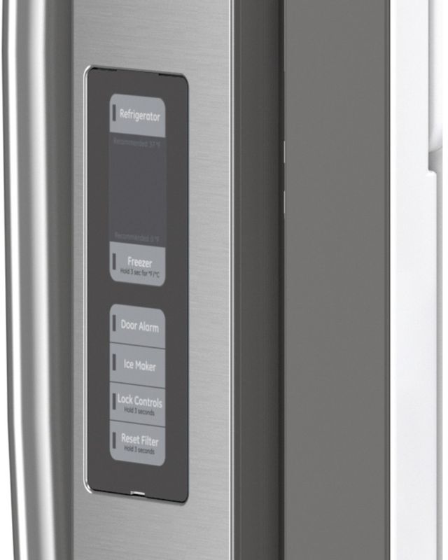 Réfrigérateur à portes françaises à profondeur de comptoir de 33 po GE Profile® de 18,6 pi³ - Acier inoxydable résistant aux traces de doigts 33