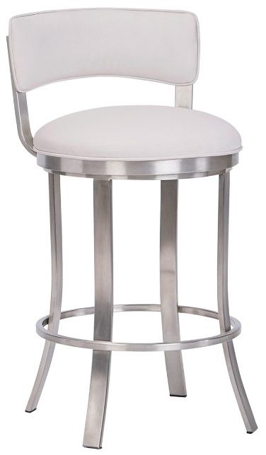 Wesley Allen Bali Stainless Steel Counter Height Stool