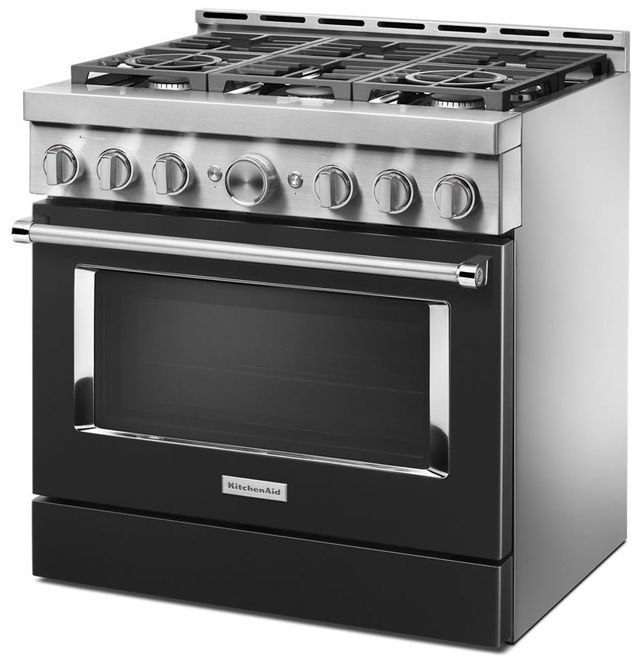 KitchenAid® 36" Stainless Steel Pro Style Gas Range 23