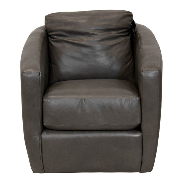Southern Motion Daisy Gunmetal Grey Leather Accent Chair-0
