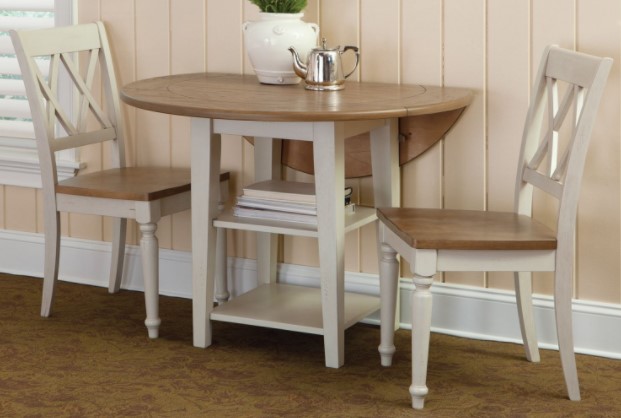 Liberty Al Fresco III 5 Piece White Drop Leaf Table Set