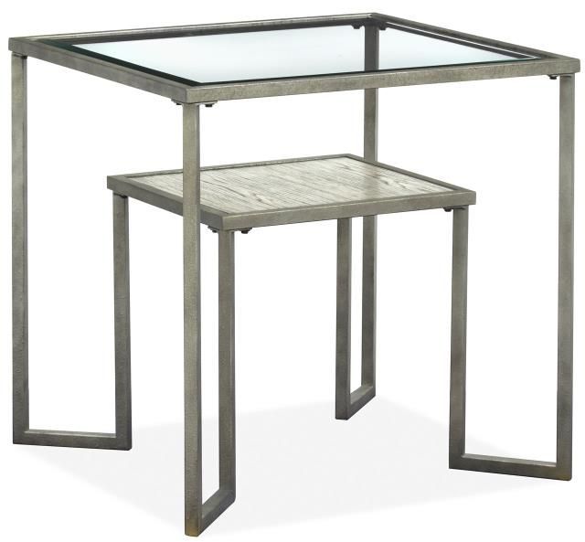 Magnussen Home® Bendishaw Coventry Grey/Zinc Rectangular End Table