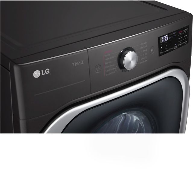 LG 9.0 Cu. Ft. Black Steel Electric Dryer 8