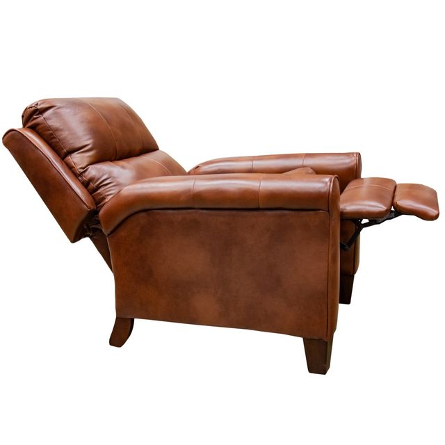 Southern Motion Pep Talk Leather Push Back Recliner-2