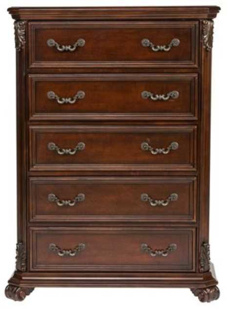 Liberty Messina Estates Bedroom Queen Poster Bed, Dresser, Mirror, Chest, and Night Stand Collection 4