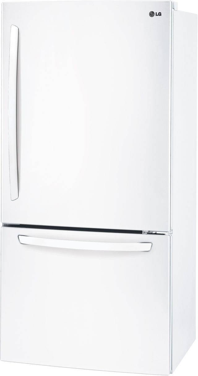 LG 24.1 Cu. Ft. Smooth White Bottom Freezer Refrigerator 1