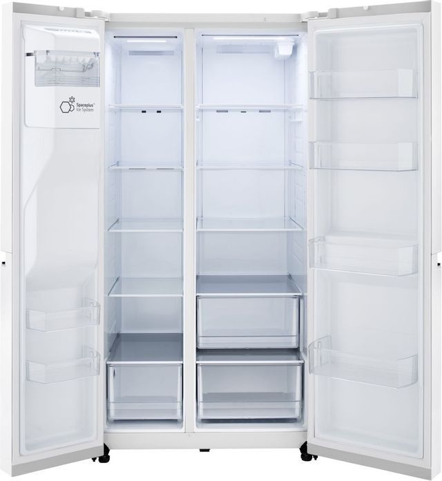 LG 27.2 Cu. Ft. Smooth White Side-by-Side Refrigerator 1