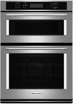 KitchenAid® 27" Stainless Steel Oven/Microwave Combo Electric Wall Oven