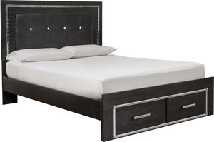 Signature Design by Ashley® Kaydell Black Queen Storage Panel Bed 