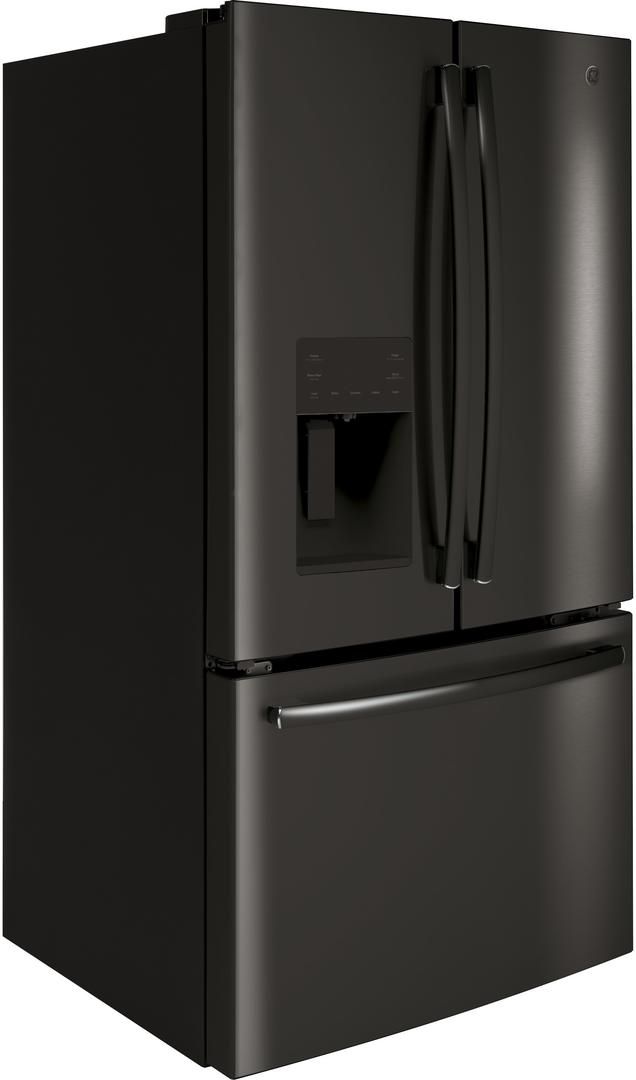 GE® 25.6 Cu. Ft. French Door Refrigerator-Black Stainless-2