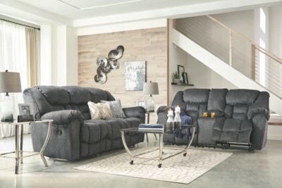 Signature Design by Ashley® Capehorn Granite Reclining Sofa 5