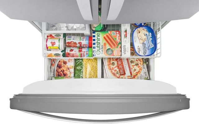 Réfrigérateur à portes françaises de 36 po Whirlpool® de 25,2 pi³ - Acier inoxydable résistant aux traces de doigts 33