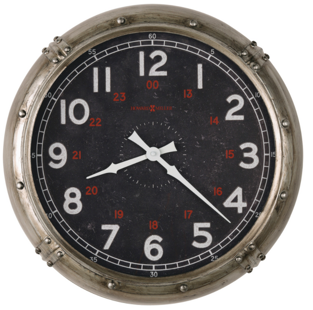 Howard Miller® Aged-Silver Riggs Gallery Wall Clock