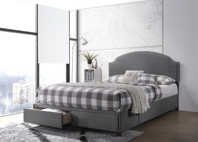 Coaster® Niland Charcoal Upholstered Full Storage Bed 1