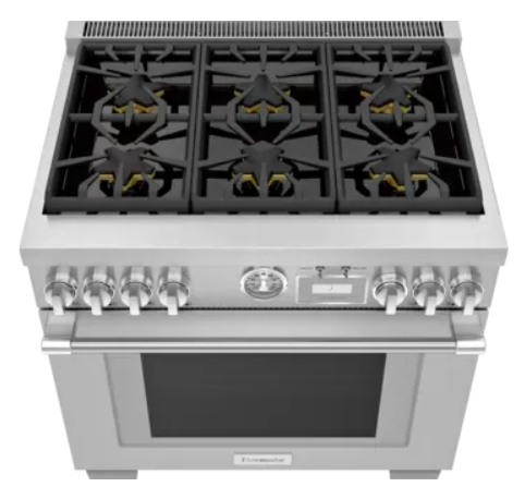 Thermador® Pro-Grand® Series 36" Stainless Steel Pro Style Dual Fuel Range 1