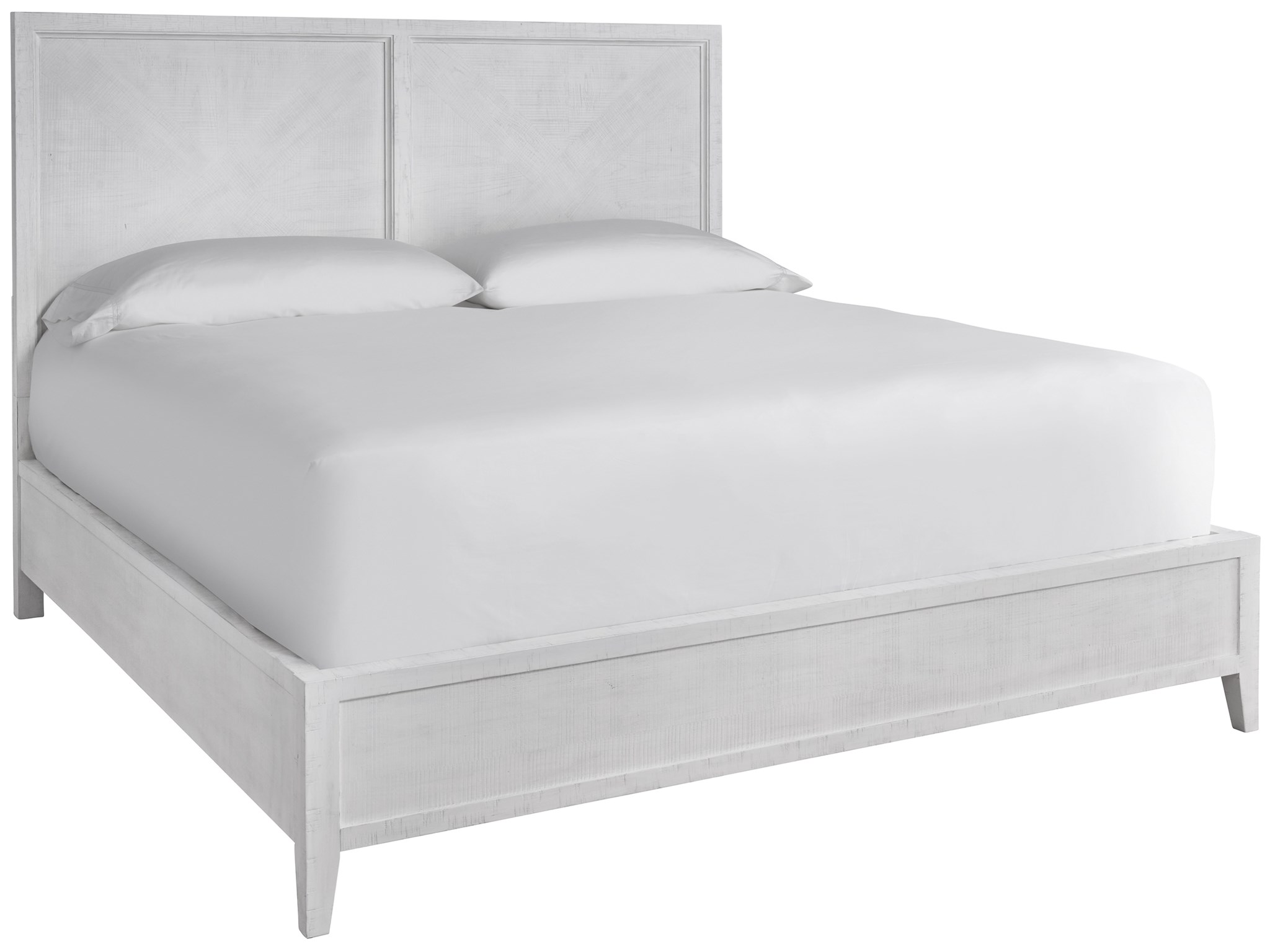 Universal Explore Home™ Modern Farmhouse Ames Cool White Queen Bed 
