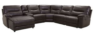 Homelegance® Columbus 6 Piece Brown Sectional
