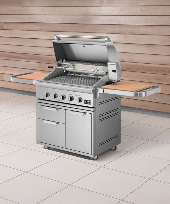 DCS Series 7 35.88" Brushed Stainless Steel Traditional Built In Grill-BH1-36R-N-3