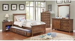 Furniture of America® Colin 4-Piece Dark Oak Full Bedroom Set