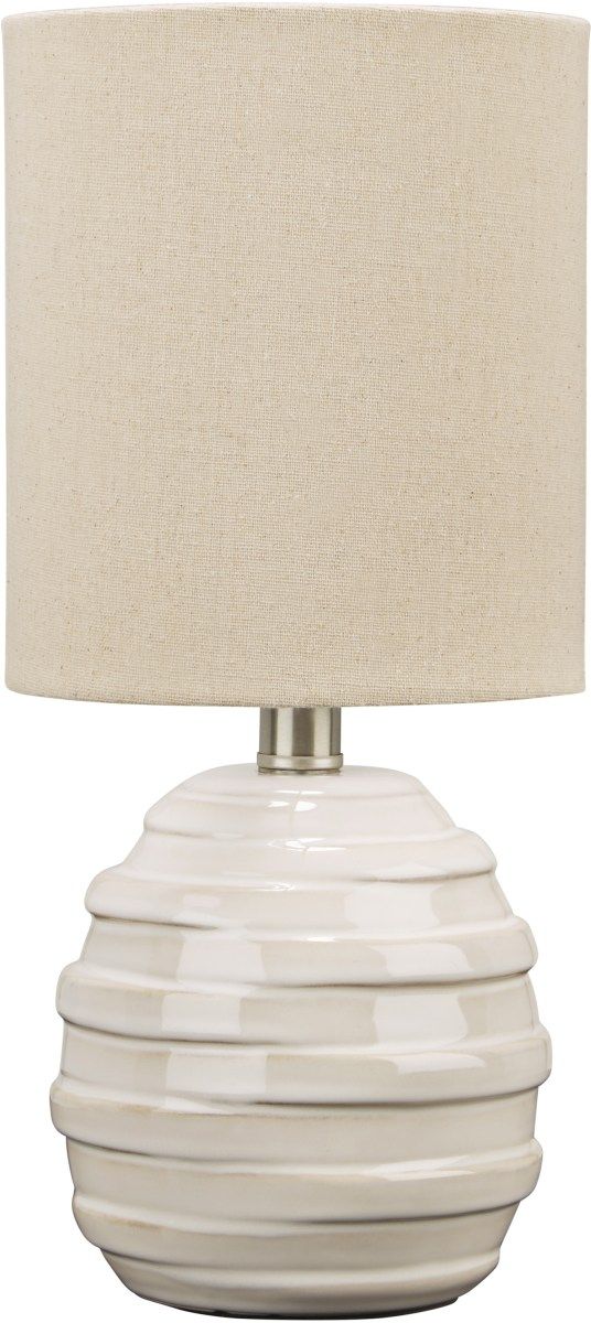 Signature Design by Ashley® Glennwick White Ceramic Table Lamp 0