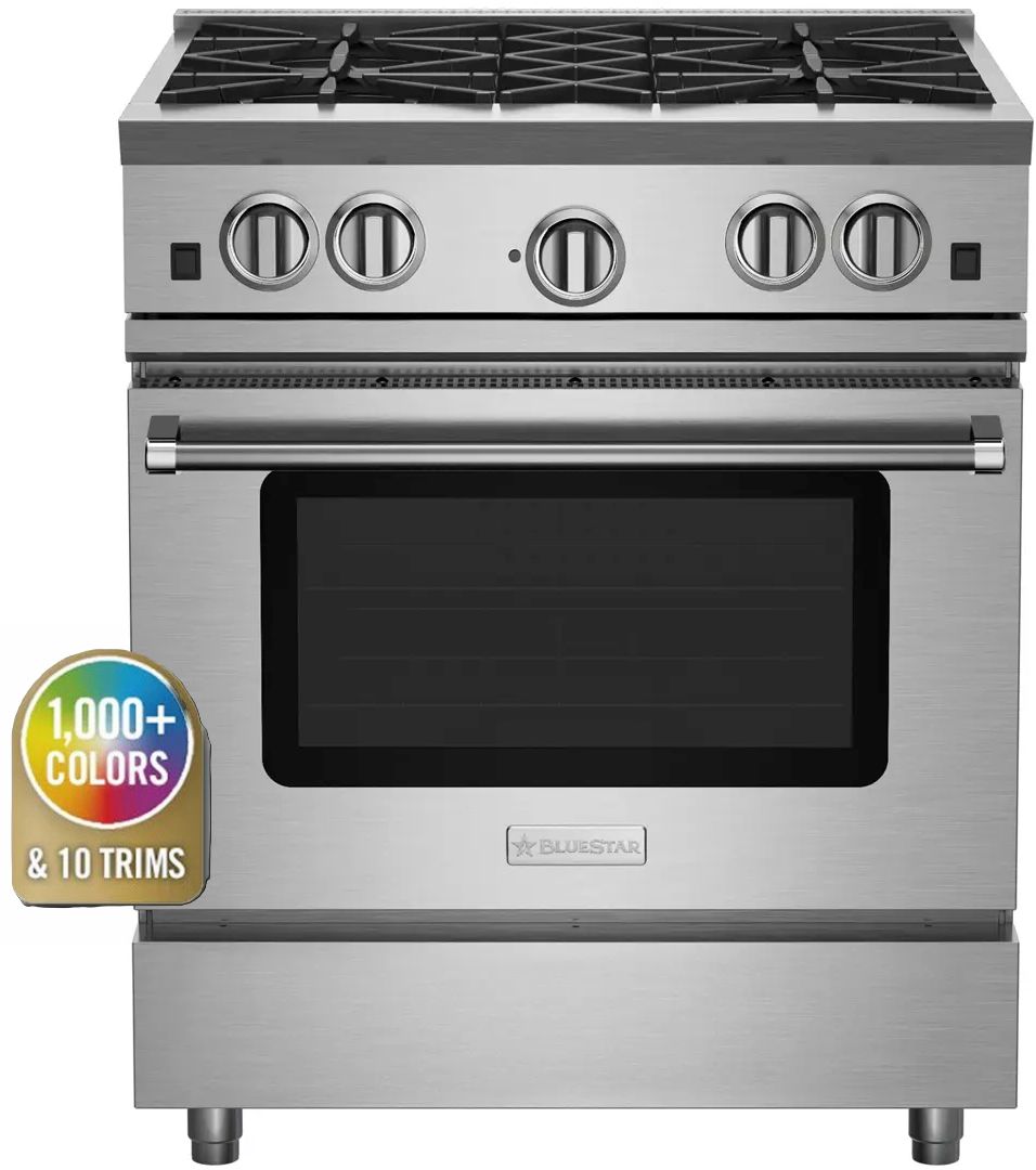 BlueStar® RNB Series 30" Color Match Freestanding Gas Range | The ...