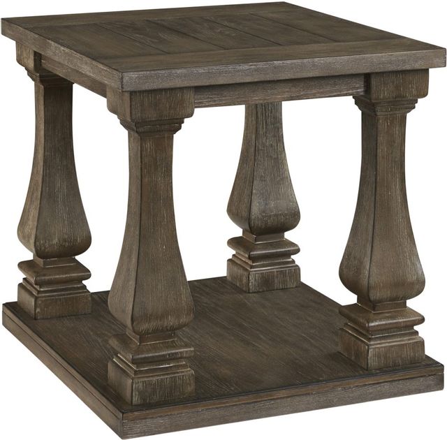 Signature Design by Ashley® Johnelle Weathered Gray End Table-0