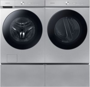 WF53BB8900AT | DVE53BB8900T - Samsung 5.3 cu. ft. Smart Washer with Auto Dispense System and 7.6 cu. ft. Smart Electric Dryer with AI Optimal Dry INCLUDING PEDESTALS PLUS a FREE $100 Furniture Gift Card!
