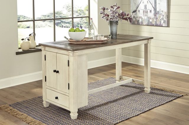 Signature Design by Ashley® Bolanburg Two-tone Counter Height Dining Table 8