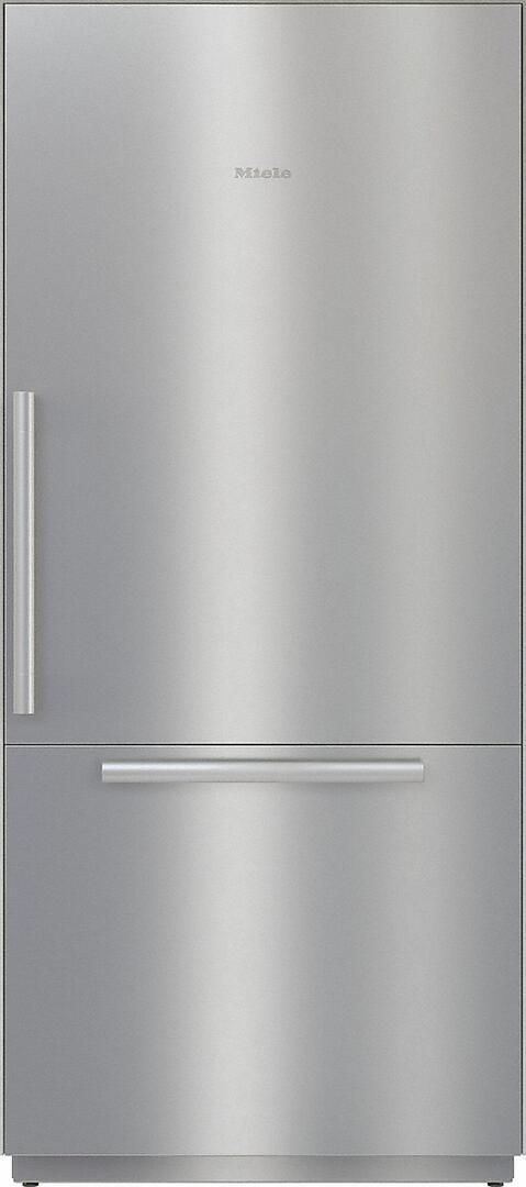 Miele MasterCool™ 19.6 Cu. Ft. Stainless Steel Counter Depth Bottom Freezer Refrigerator-0