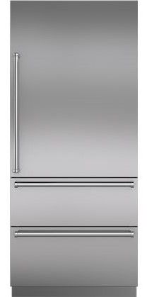 Sub-Zero® 36" Integrated Stainless Steel Tall Door Panel with Pro Handle 1