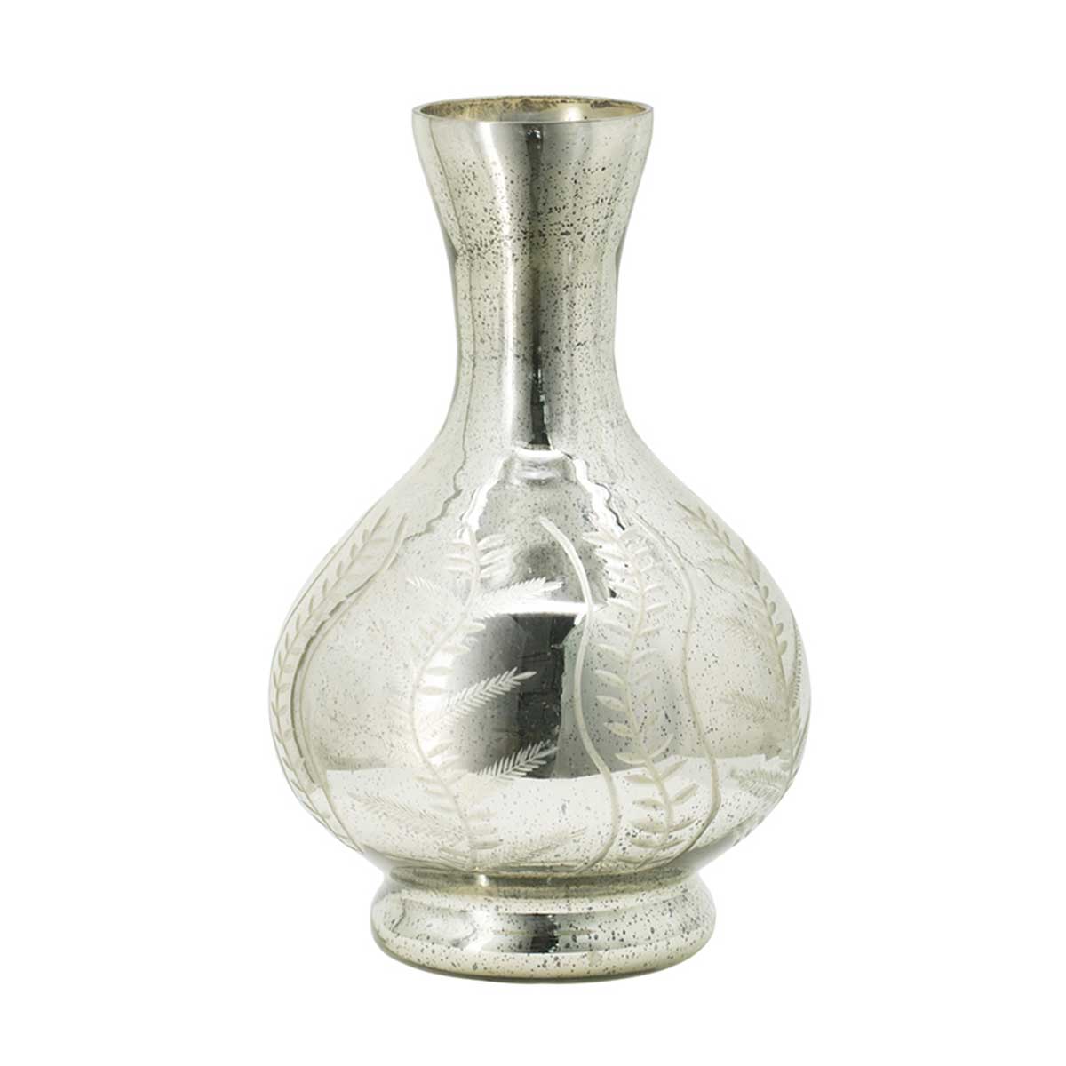 A & B Home Antiqued Silver Vase