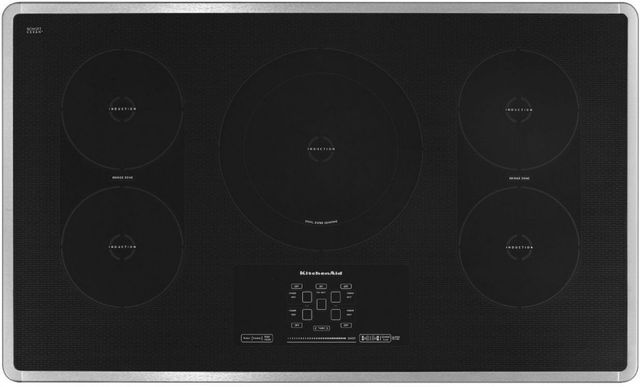 KitchenAid® Architect® Series II 36" Stainless Steel Induction Cooktop-0