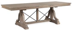 Magnussen Home® Paxton Place Dovetail Grey Trestle Dining Table