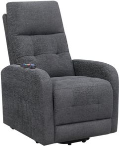 Coaster® Charcoal Tufted Upholstered Power Lift Recliner