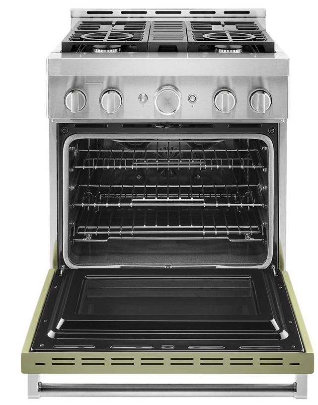 KitchenAid® 30" Stainless Steel Commercial Style Gas Range 2