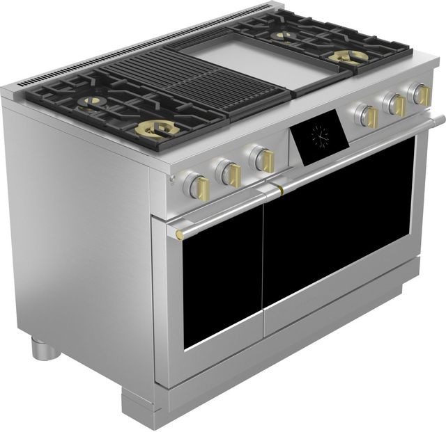 Monogram® Statement Collection 48" Stainless Steel Pro Style Dual Fuel Range 4
