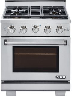 NXR Culinary Series 30" Stainless Steel Pro Style Gas Range