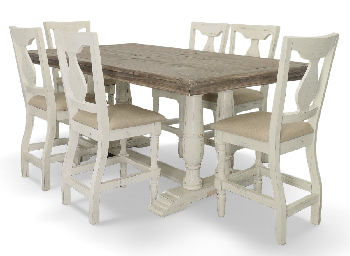 White granite discount dining table set