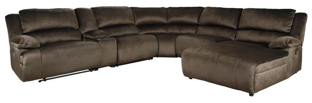 Signature Design by Ashley® Clonmel Chocolate 6 Piece Reclining Sectional